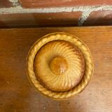 Antique pillivuyt terrine in a pate shape in a vintage porcelain fired crust