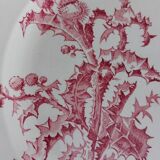 Plat en porcelaine opaque de Gien service Chardons