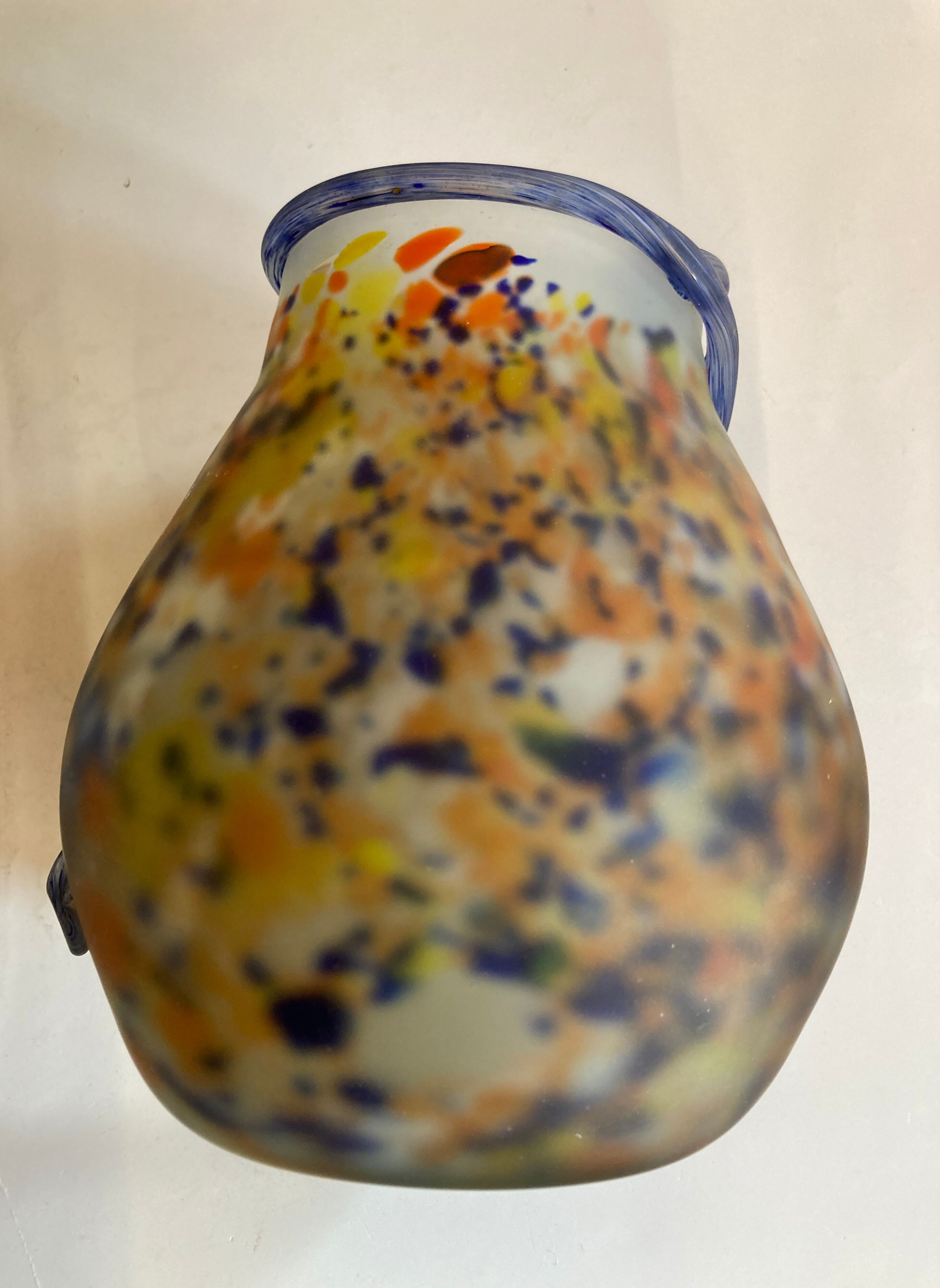Art Deco vase in glass paste - Muller Frères Luneville