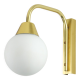 Mid century Italian Golden & Opaline Wall Lamp