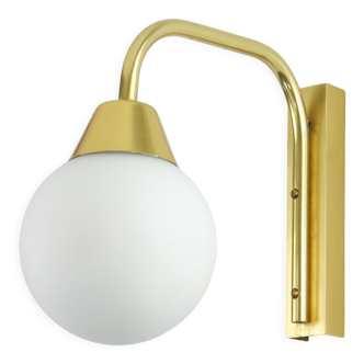 Mid century Italian Golden & Opaline Wall Lamp