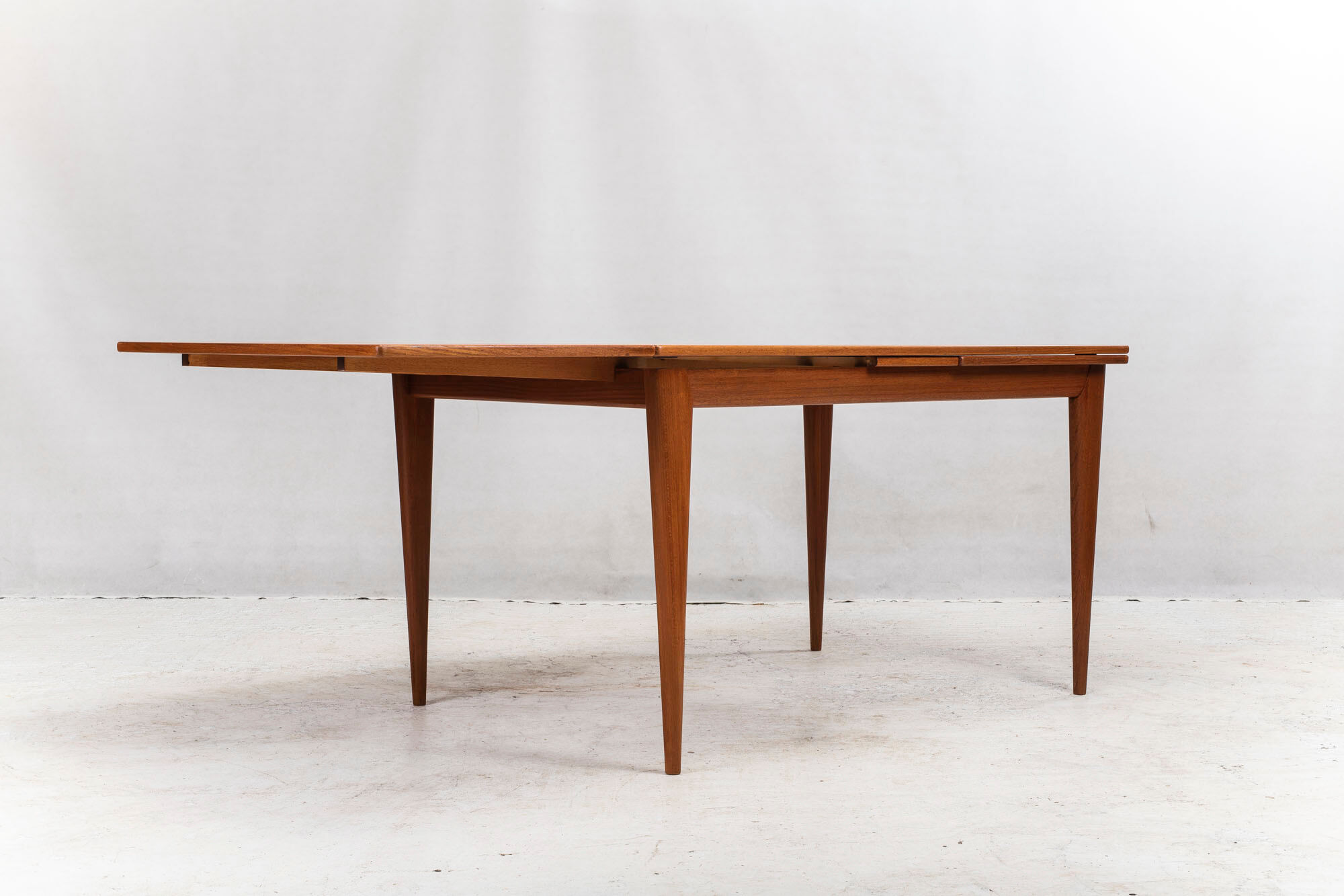 Danish extendable table teak No. 254 by Niels Otto Møller for JL Møllers, 1960s