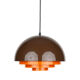 Danish vintage pendant lamp Milieu by Jo Hammerborg, Fog og Morup, 1970s