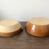 Duo de plats creux de service en grès Grèspots Digoin