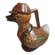 Pichet canard vintage en céramique émaillée