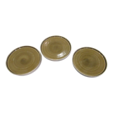 6 assiettes plates rondes olive collection Nara de Playground.