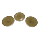 6 flat round olive plates, Nara collection by Playground.