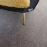 Vintage sofa fur and skai 50s