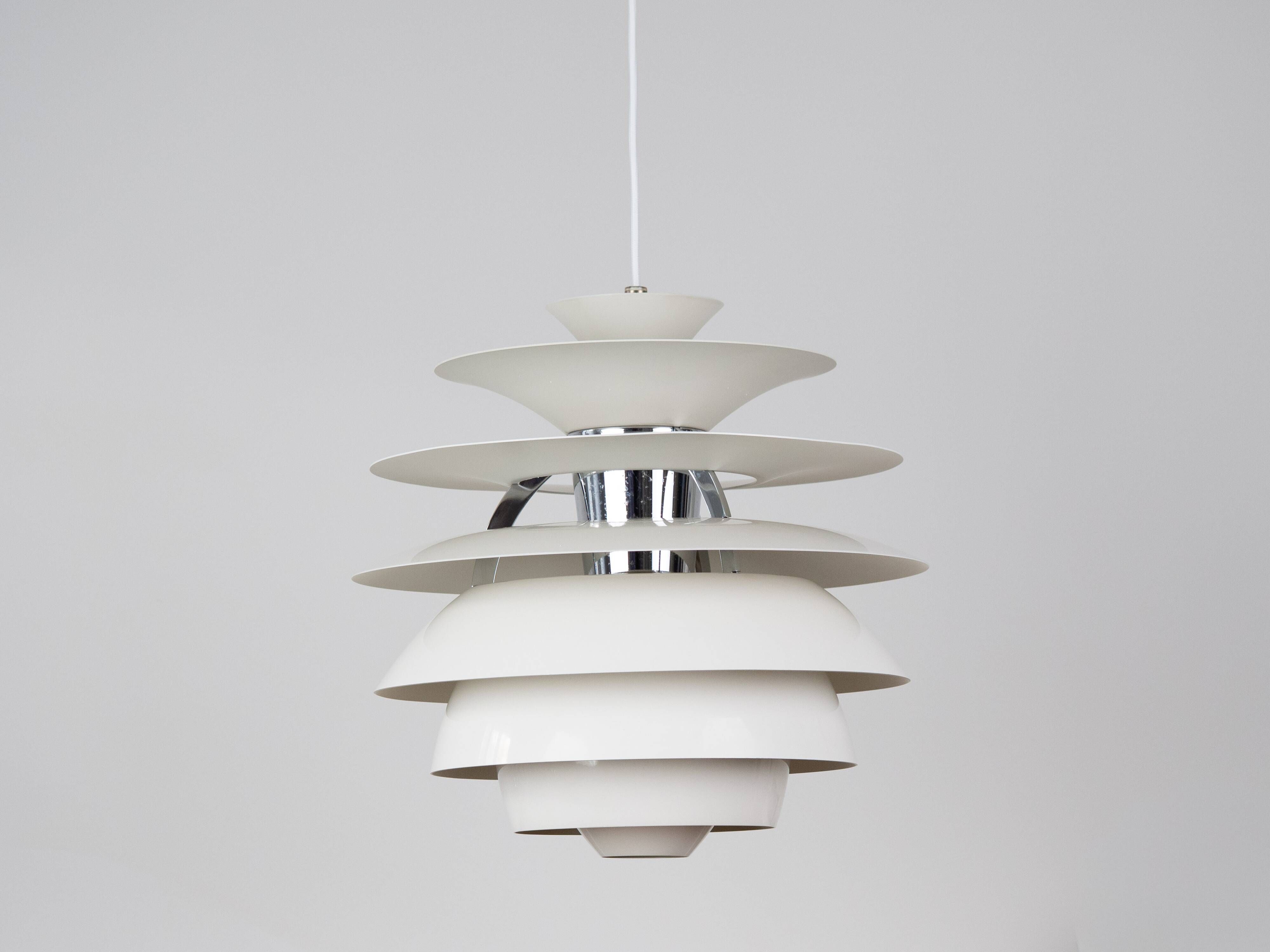 Danish vintage PH Snowball pendant lamp by Poul Henningsen, Louis Poulsen
