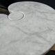 2x Eros Side table Angelo Mangiarotti Carrara marmer Nieuwstaat!