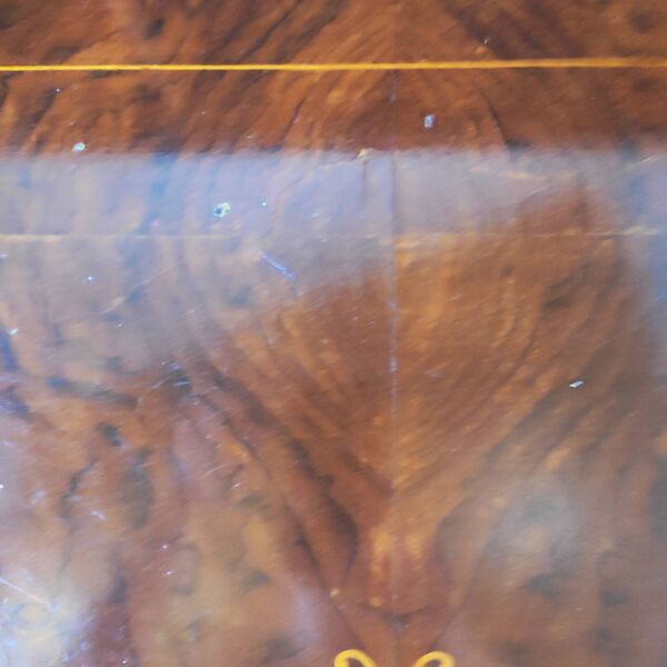 Bonheur-du-jour, bureau de dame de style Napoléon III en marqueterie