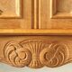 Vintage Danish Chevron Oak Cabinet, Henning Kjærnulf Baroque style, 1960s