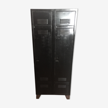 Industrial metal cabinet wardrobe