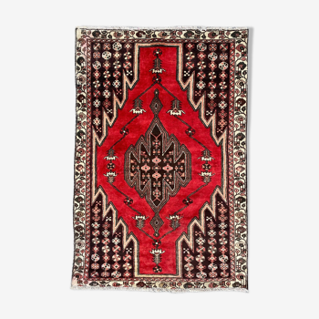 Tapis vintage persan de mazlaghan fait main 130x190 cm