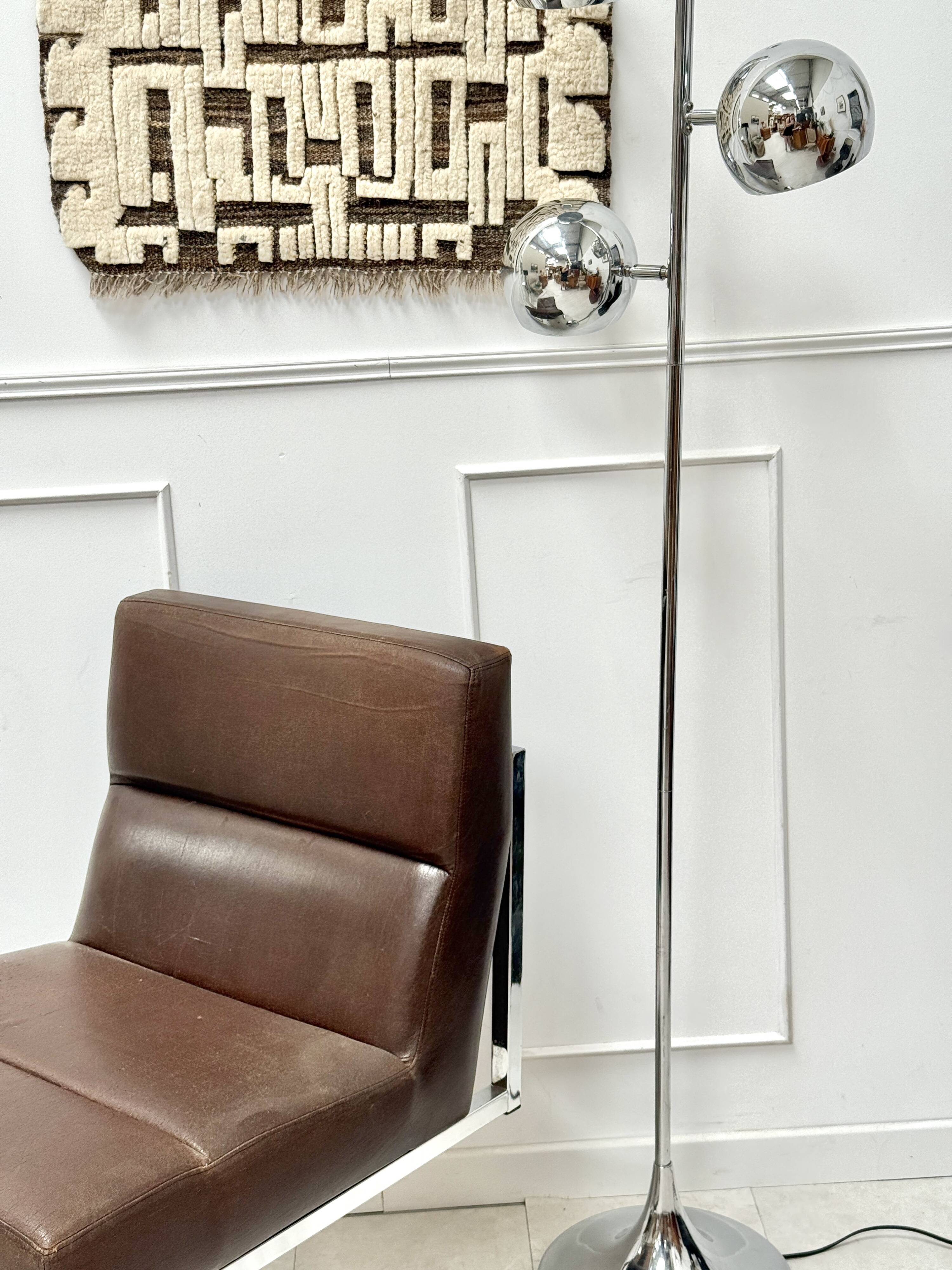 Fauteuil 70’s Skaï marron