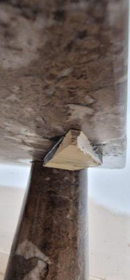 Set of 2 marble coffee tables by Angelo Mangiarotti, 1975