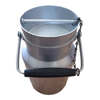 Aluminum milk jar black bakelite handle