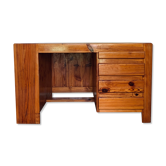 Bureau vintage en pin style maison Regain