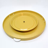 Plat de gâteau moderniste jaune Allemagne, années 60
