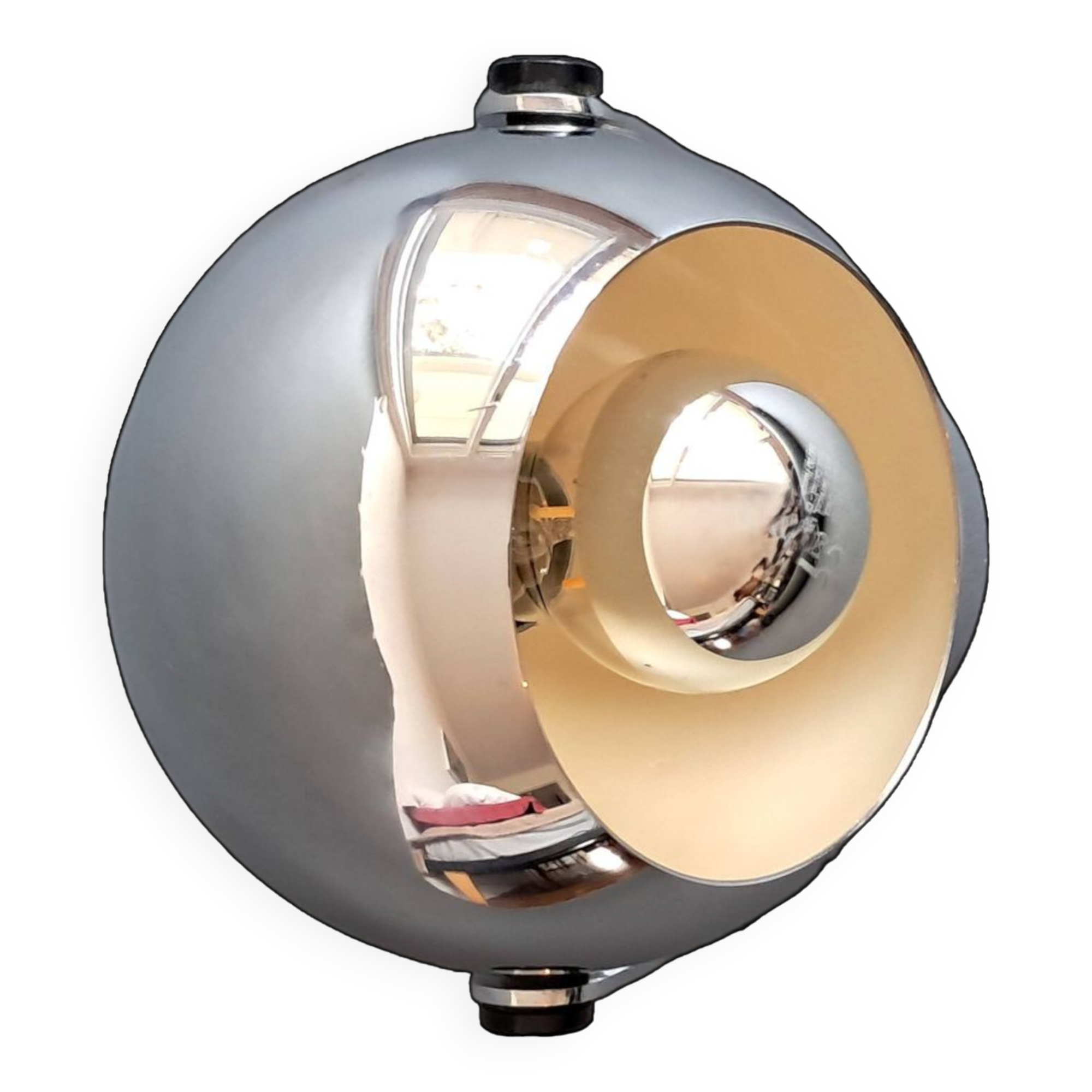 Eyeball chrome wall light 1960/1970