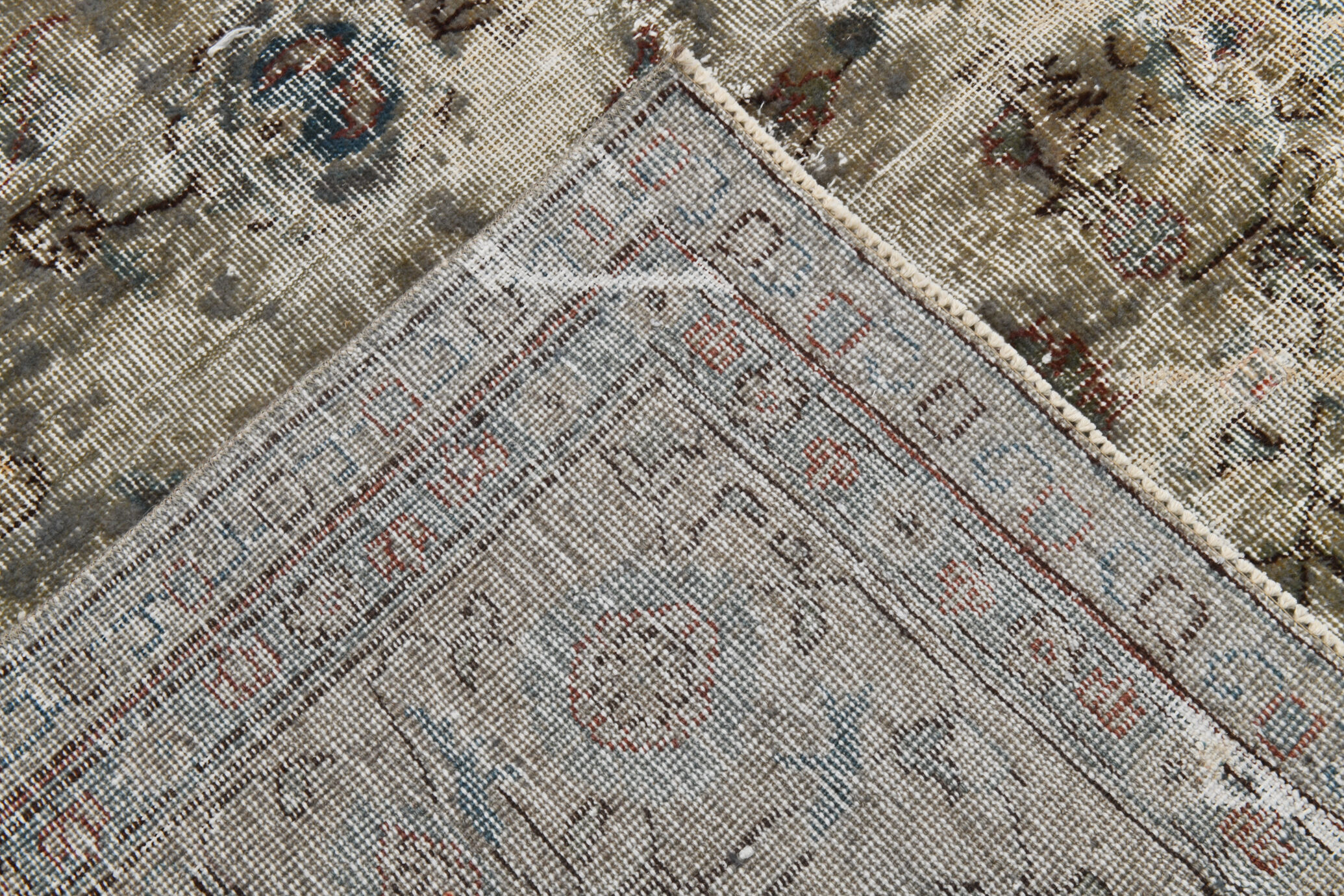 8x11 distressed antique vintage rug 333x230cm