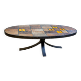 Table basse céramique années 70 La Roue