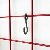 Red rope coat rack, modern German mid-century, 1960s.