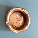 Vintage brass round ashtray