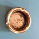 Cendrier rond en laiton vintage