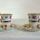 Pair of Japanese porcelain cups and saucers by Ohashi China