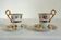 Pair of Japanese porcelain cups and saucers by Ohashi China