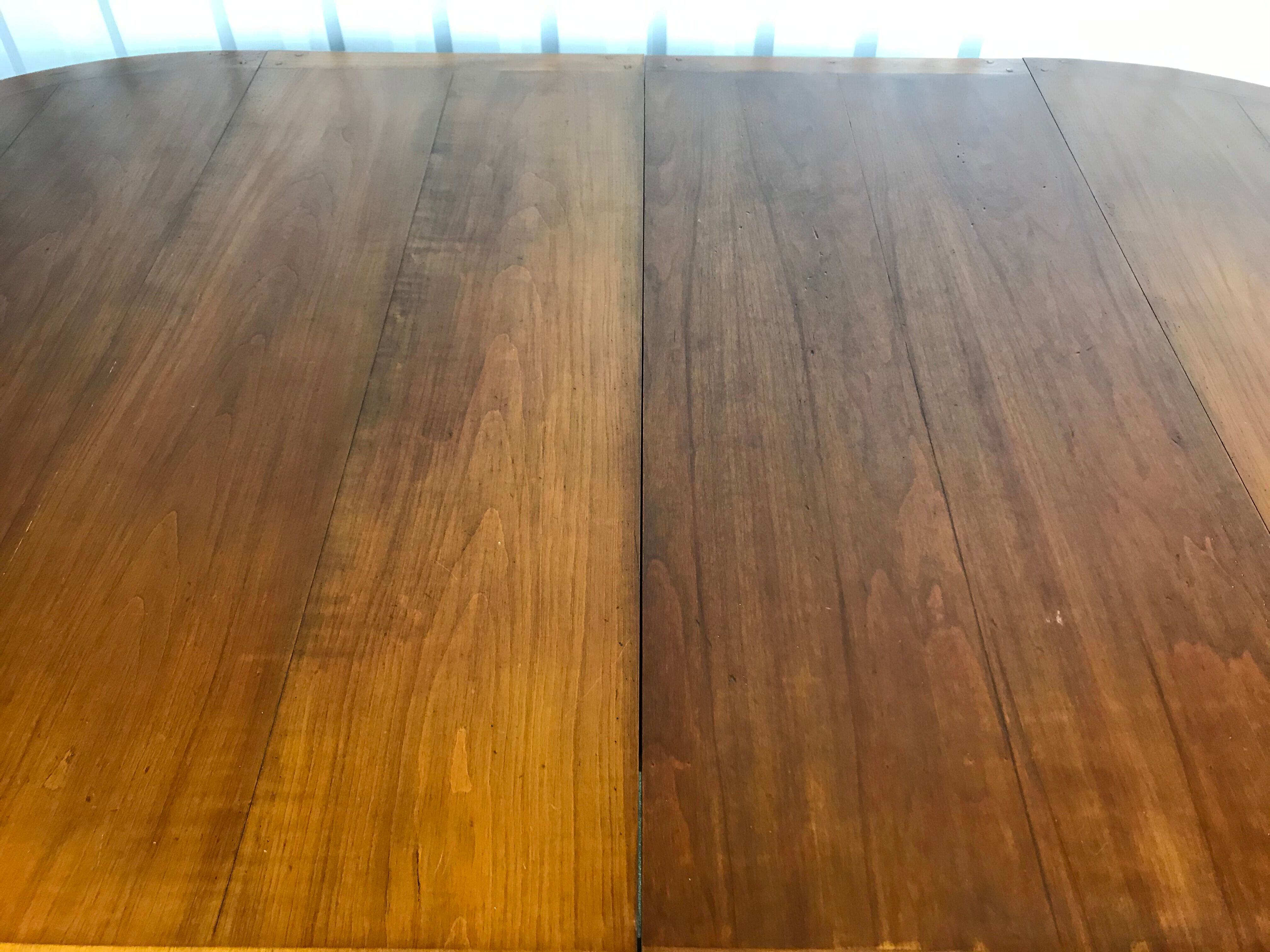 Louis XVI dining room table - 3 cherry extensions