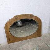 Carved oak mirror - 1930s