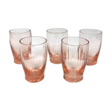 Lot of 5 shot glasses Rosaline Arcoroc