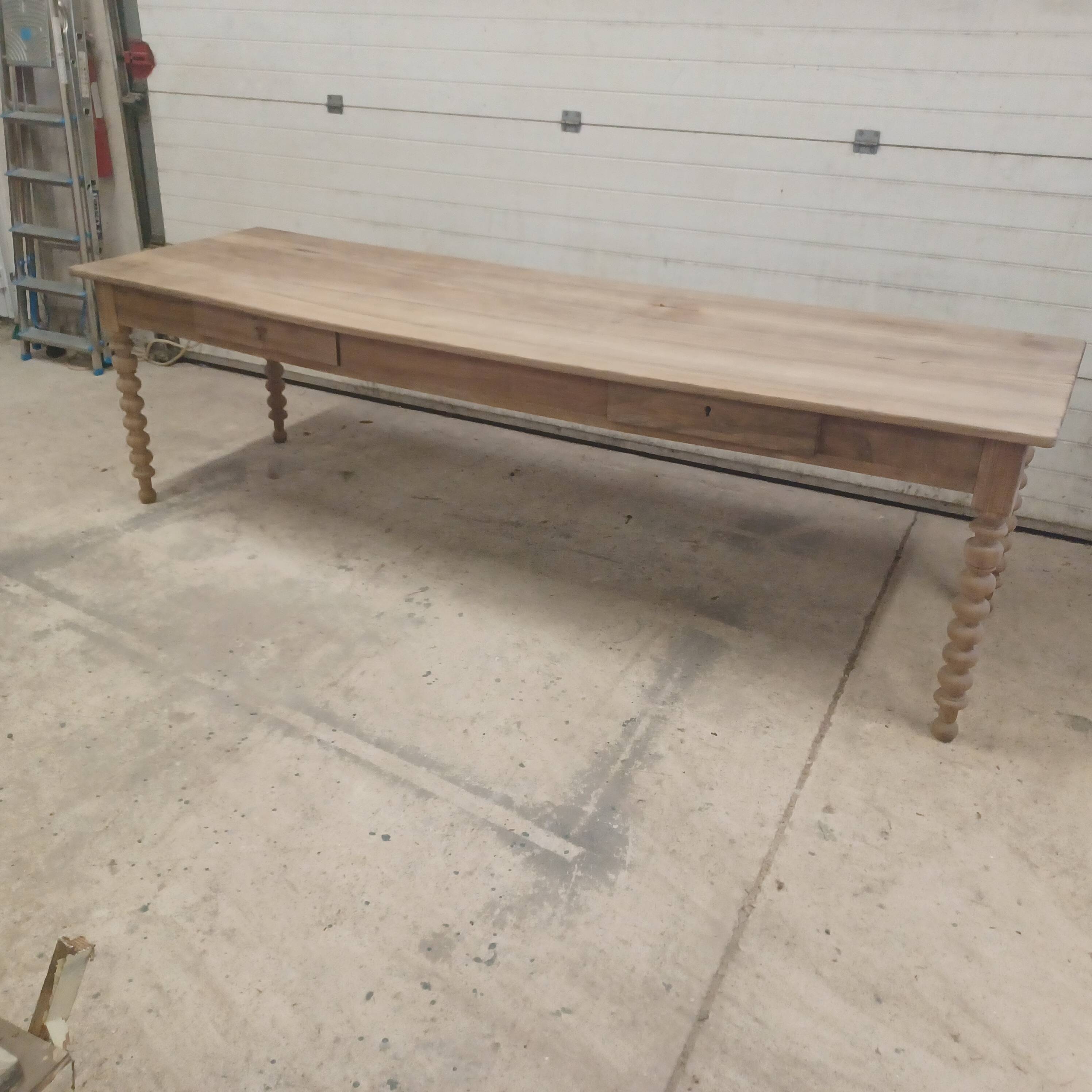 Large walnut table