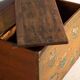 Antique Chinese painted elm wood chest – China, circa 1900