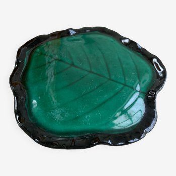 Small green ceramic dish