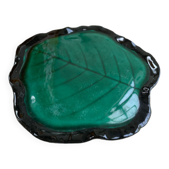 Small green ceramic dish