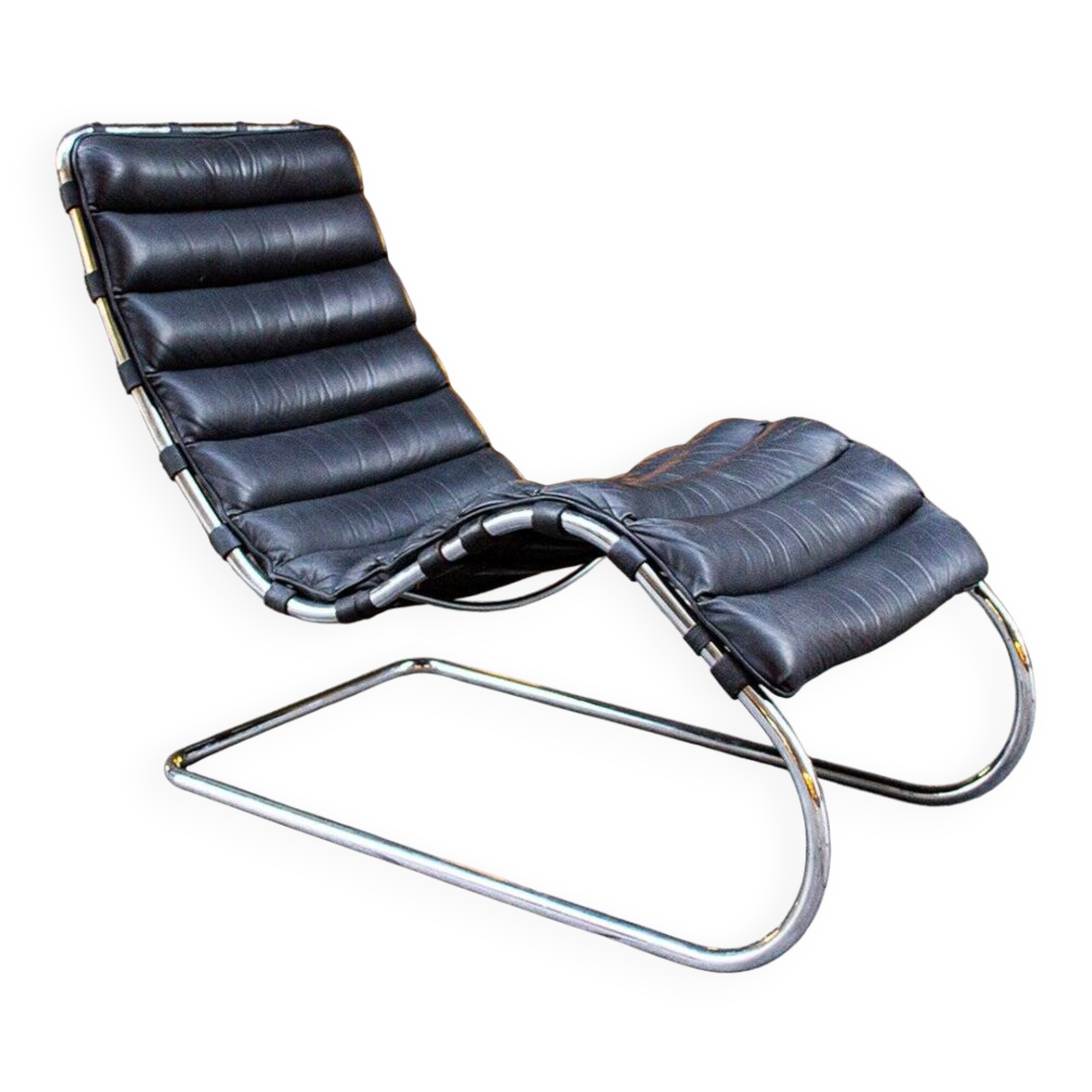 MR chaise longue by Ludwig Mies Van Der Rohe for Knoll, 1980s
