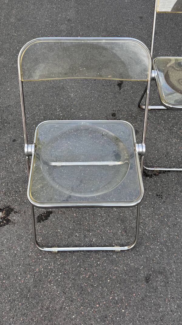 Lot de 3 chaises Plia - GianCarlo Piretti