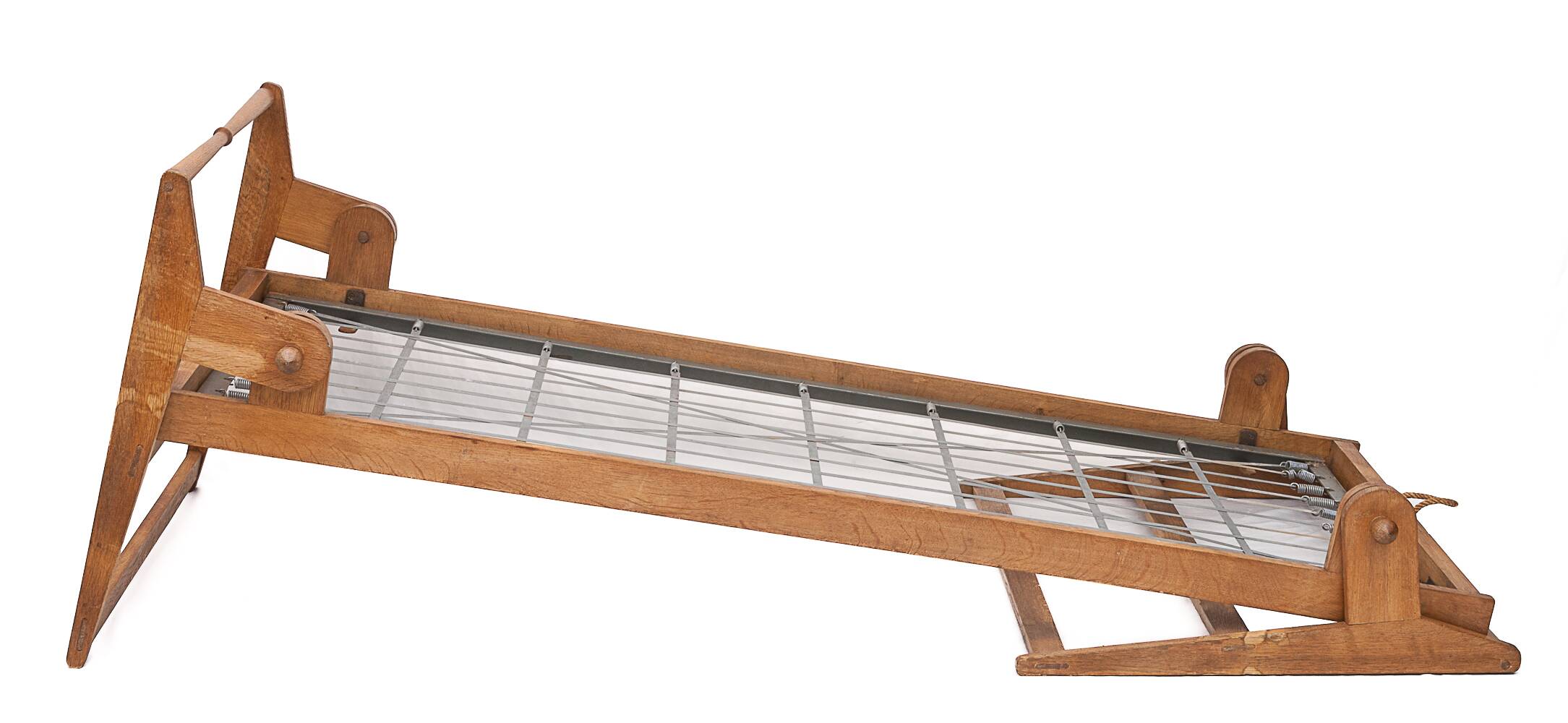 Antique folding daybed by Guillerme and Chambron