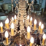 Chandelier with pendants 18 bulbs