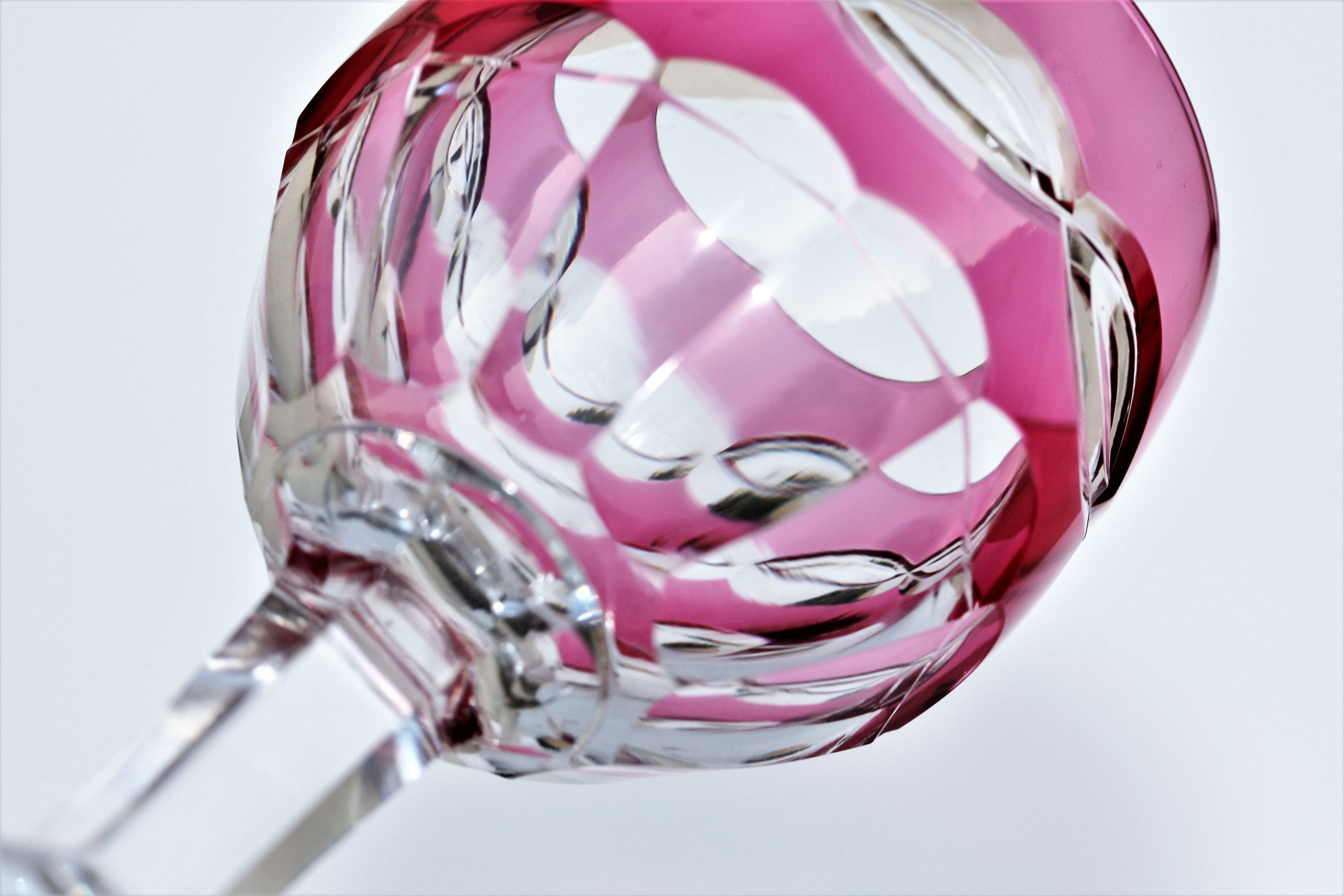 Rhine wine glass crystal St Louis Trianon