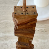 Vintage wooden domino game