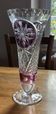 Bohemian crystal vase