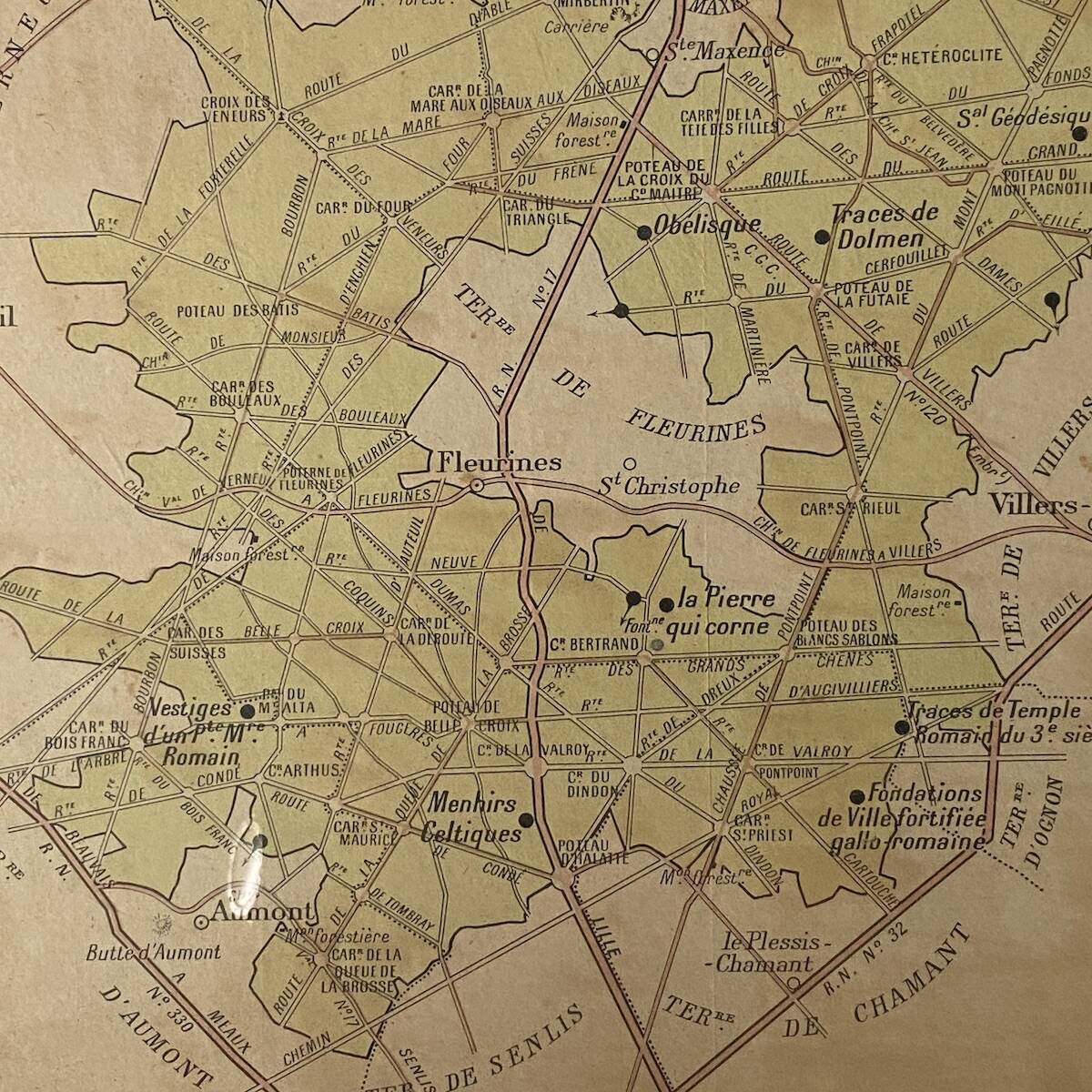 Cartes de la forêt d'Halatte et de ses environs. 1900