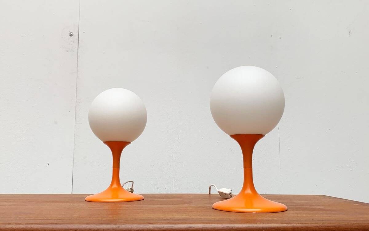 Mid-century Swiss table lamps by E.R. Nele for Temde, set of 2