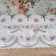 Coffee set 16 pieces porcelain bavaria white décor pink roses
