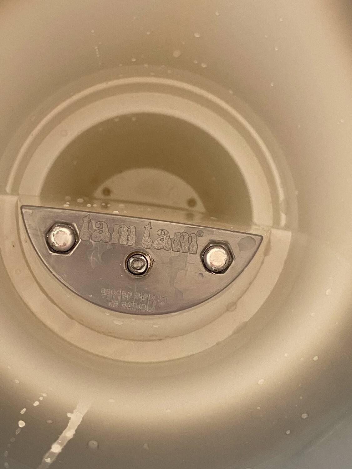 Tam-tam chrome purple stool