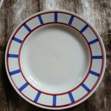 6 mismatched antique dinner plates